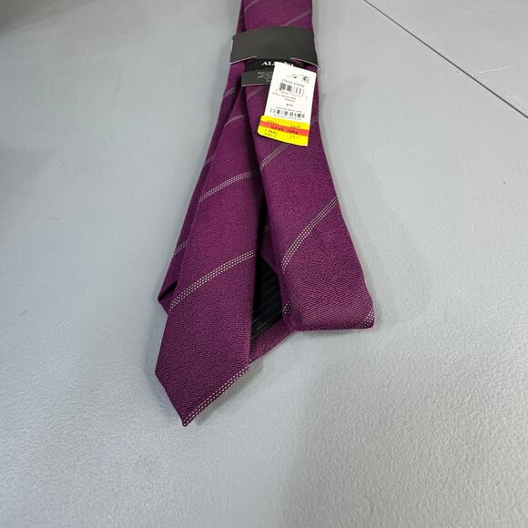 ALFANI ALFATECH Mens Necktie Louise Stripe Fusion Stain Resistant New - Picture 7 of 9